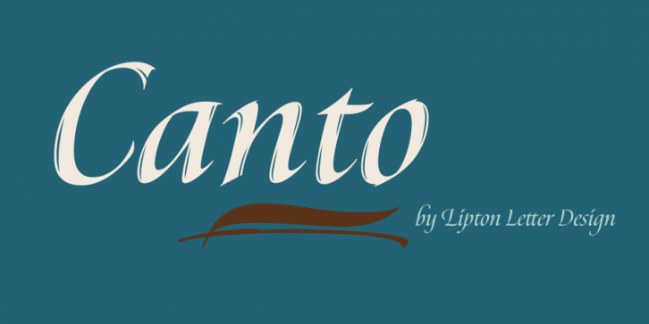 Canto font preview