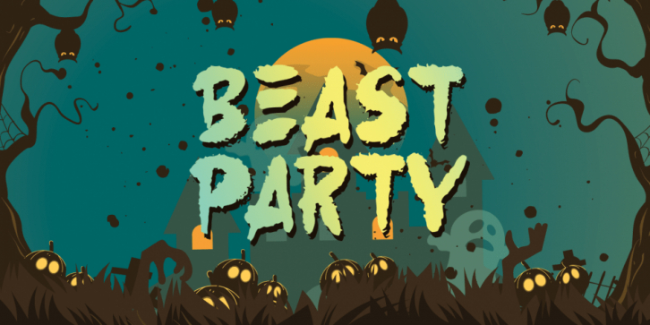 Beast Party font preview