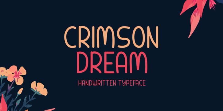 Crimson Dream font preview