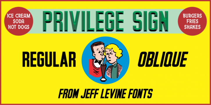 Privilege Sign JNL font preview