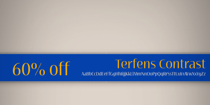 Terfens Contrast font preview