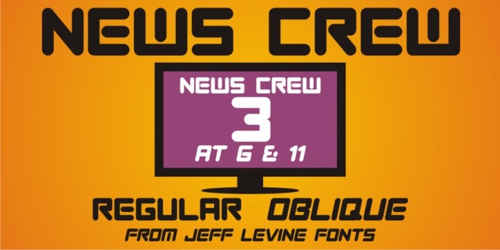 News Crew JNL font preview