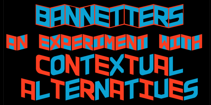 Bannetters font preview