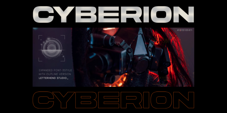 Cyberion font preview