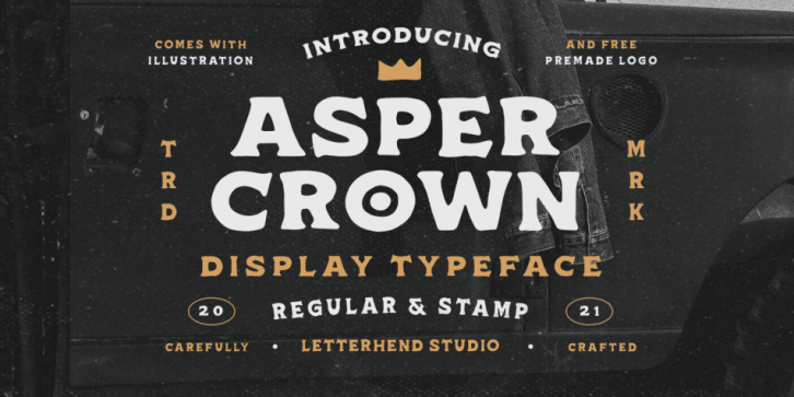 Asper Crown font preview