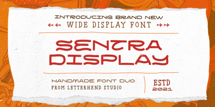 Sentra Display font preview