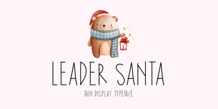 Leader Santa font preview
