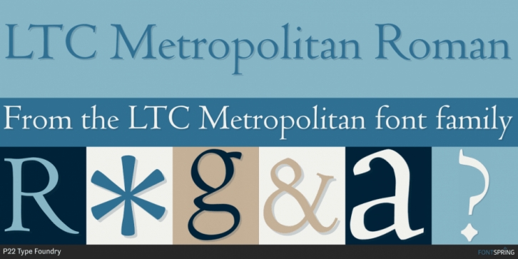 LTC Metropolitan font preview