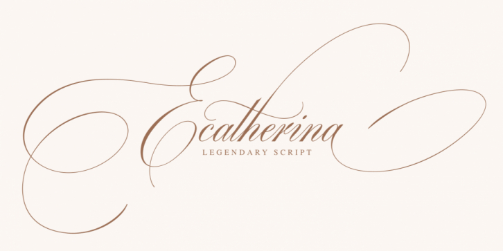 Ecatherina font preview
