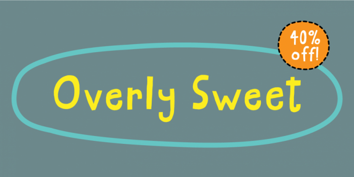 Overly Sweet font preview