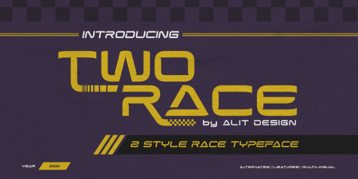 Two Race font preview