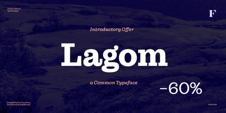 Lagom font preview