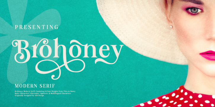 Brohoney font preview