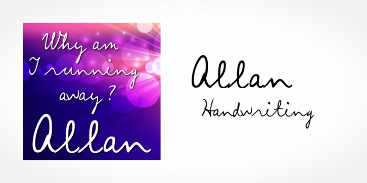 Allan Handwriting font preview
