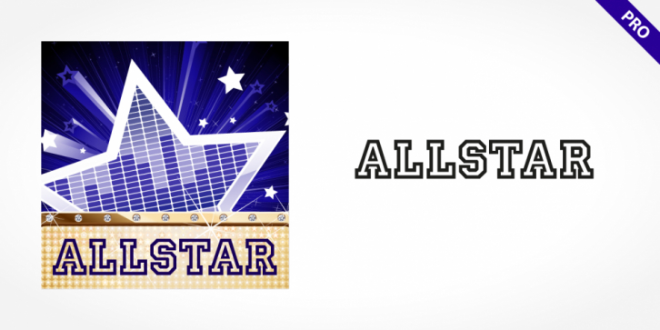 Allstar Pro font preview
