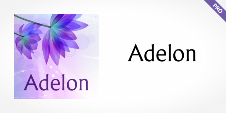 Adelon Pro font preview