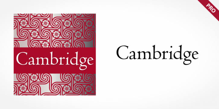 Cambridge Pro font preview