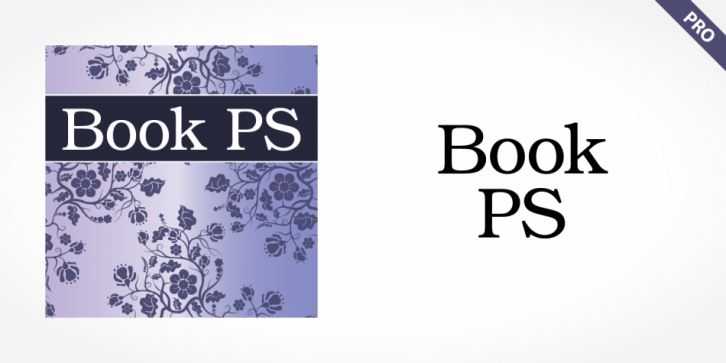 Book PS Pro font preview