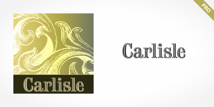 Carlisle Pro font preview