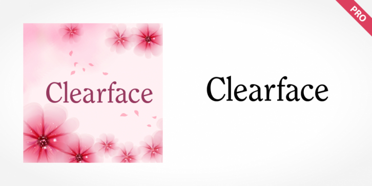 Clearface Pro font preview