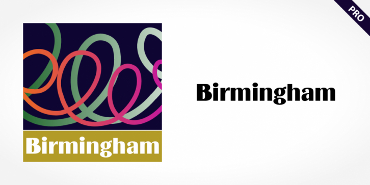 Birmingham Pro font preview