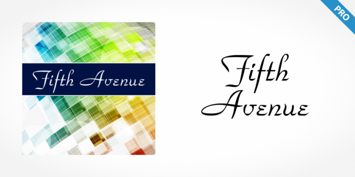 Fifth Avenue Pro font preview