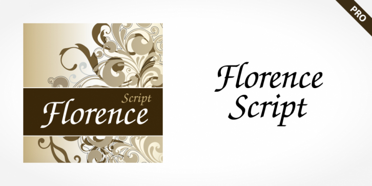 Florence Script Pro font preview