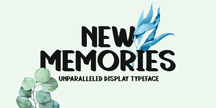 New Memories font preview