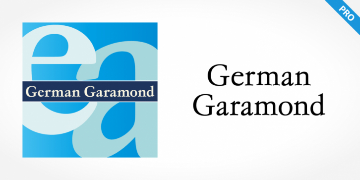 German Garamond Pro font preview
