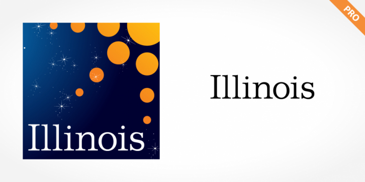 Illinois Pro font preview
