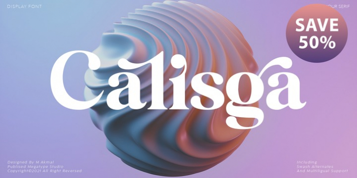 Calisga font preview