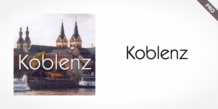 Koblenz Pro font preview