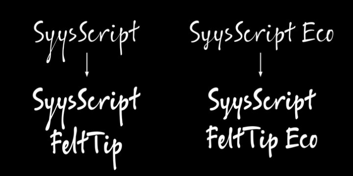 ALS SyysScript font preview