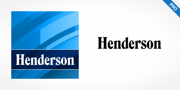Henderson Pro font preview