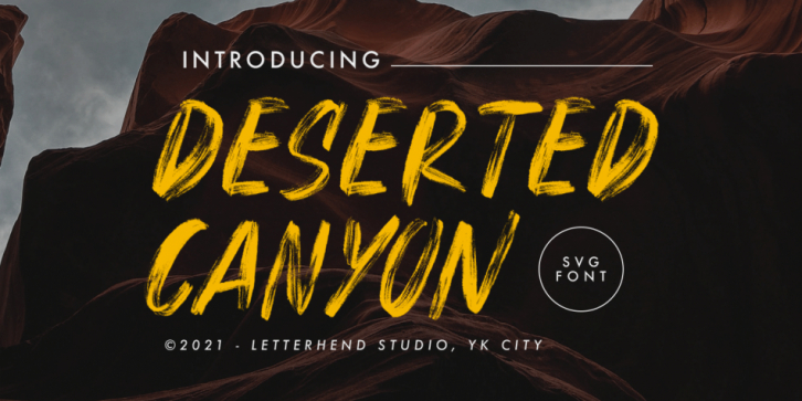 Deserted Canyon font preview
