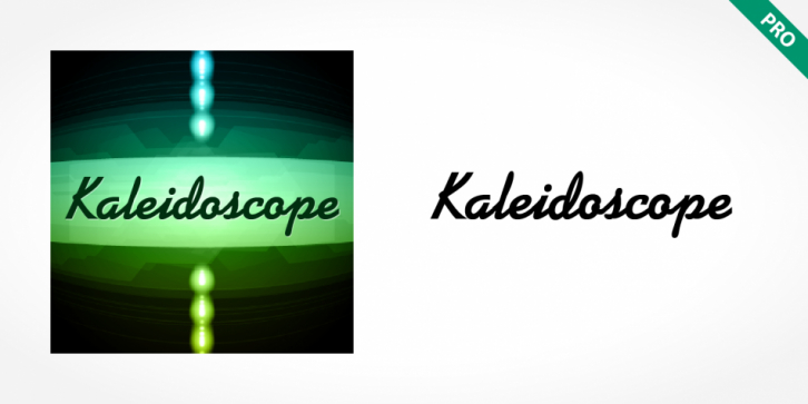 Kaleidoscope Pro font preview