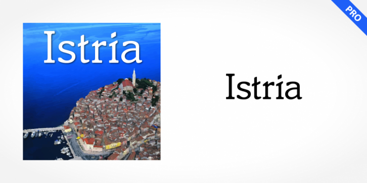 Istria Pro font preview