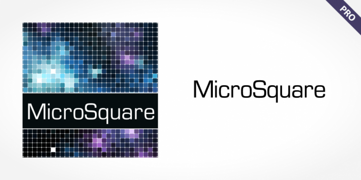MicroSquare Pro font preview