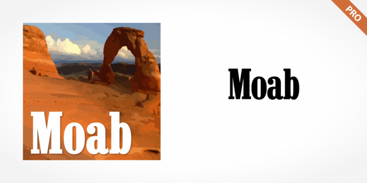 Moab Pro font preview