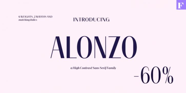 Alonzo font preview