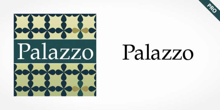 Palazzo Pro font preview