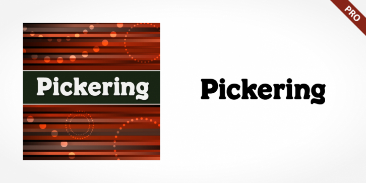 Pickering Pro font preview