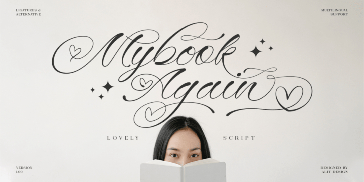 Mybook Again font preview