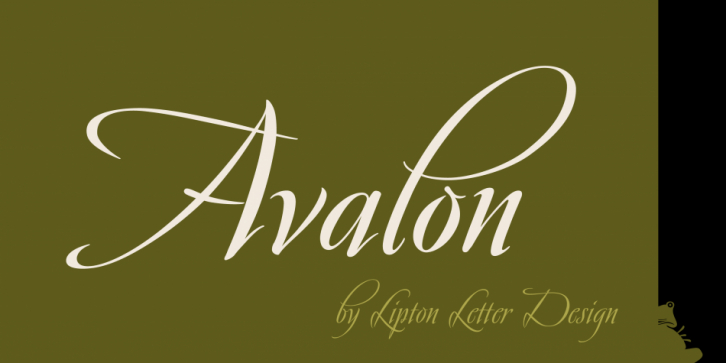 Avalon font preview