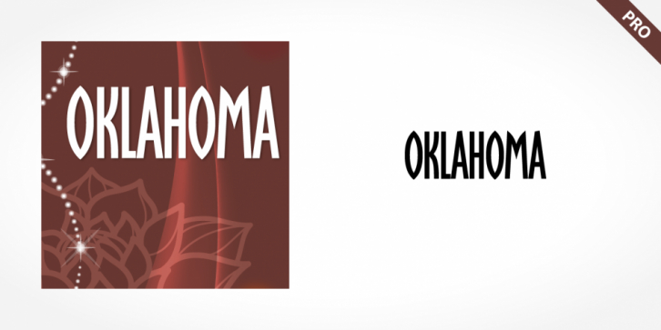 Oklahoma Pro font preview