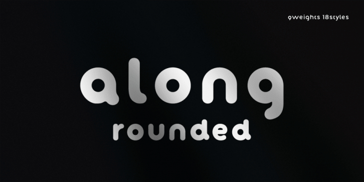 Along Sans Rounded font preview