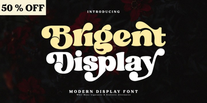 Brigent Display font preview