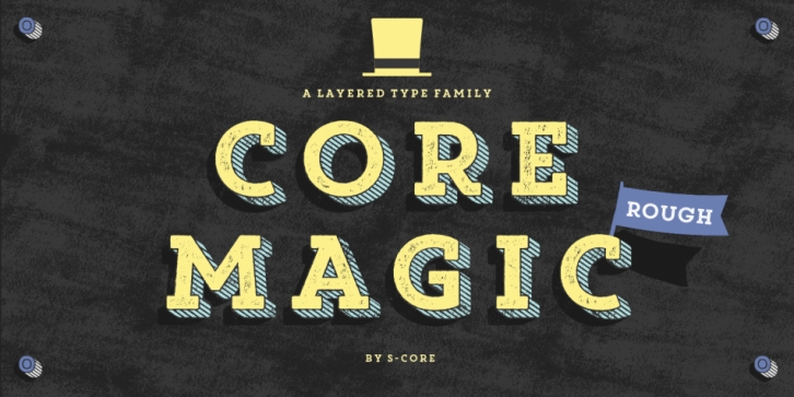 Core Magic Rough font preview