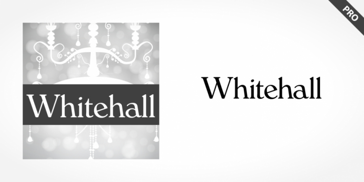 Whitehall Pro font preview