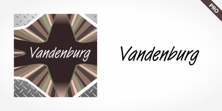 Vandenburg Pro font preview
